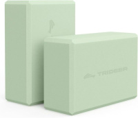 Trideer Yoga Blocks 2 Pack - Soft Non-Slip EVA Foam Blocks with Beveled Edges for Alignment